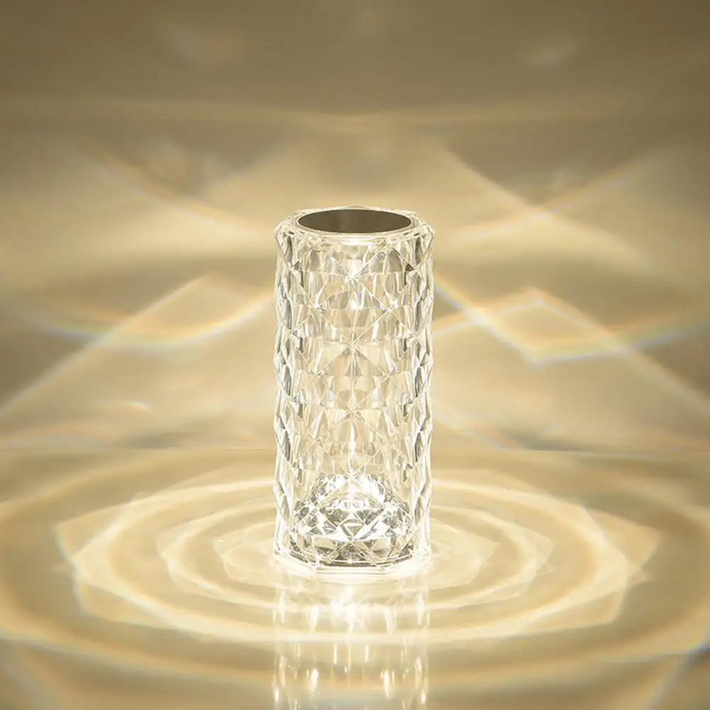 Rose Crystal Touch LED Lamp