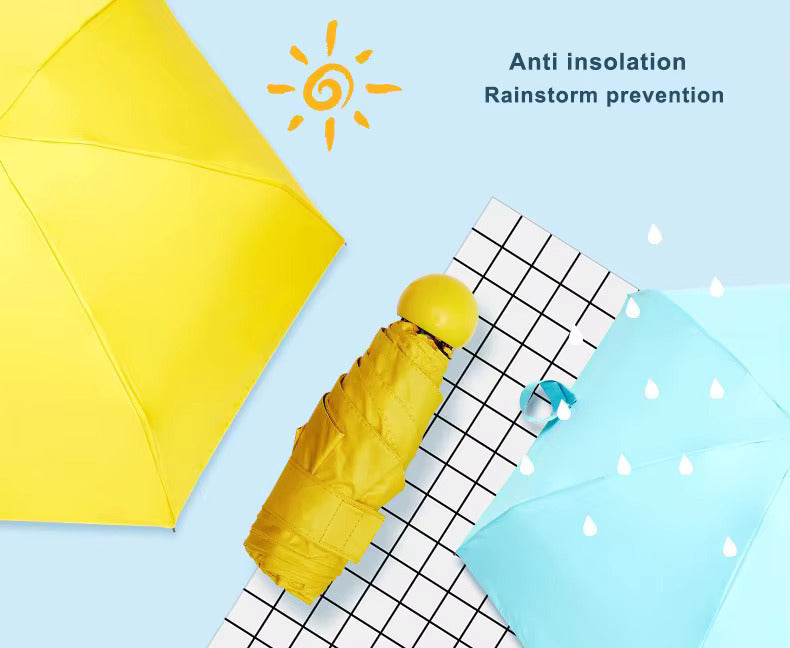 Mini Capsule Folding Umbrella (Pack of 5)