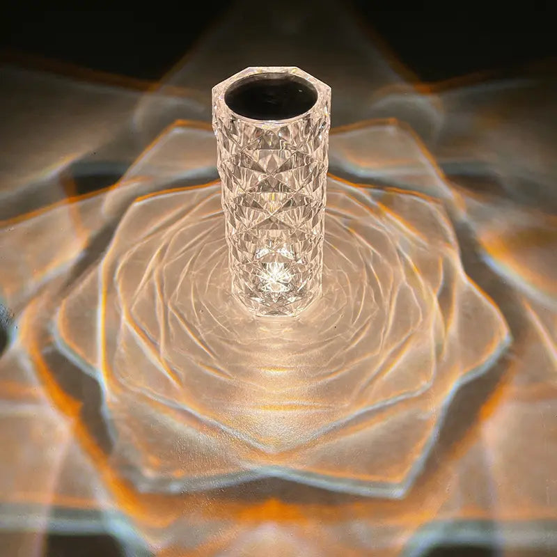 Rose Crystal Touch LED Lamp