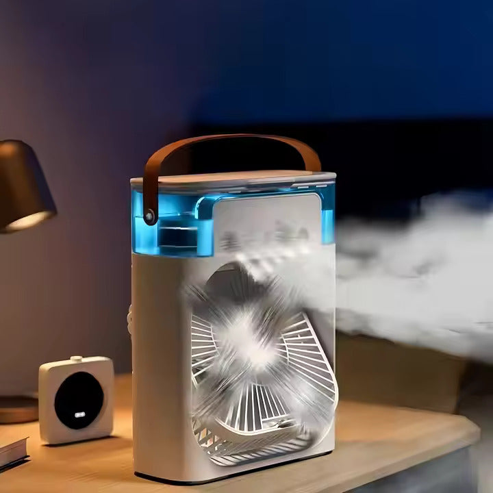 Portable Mini USB Air Cooler & Humidifier Fan
