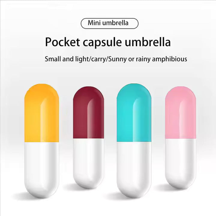 Mini Capsule Folding Umbrella (Pack of 5)